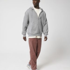 Unisex Zip-thru sweatshirts Natural Raw XL
